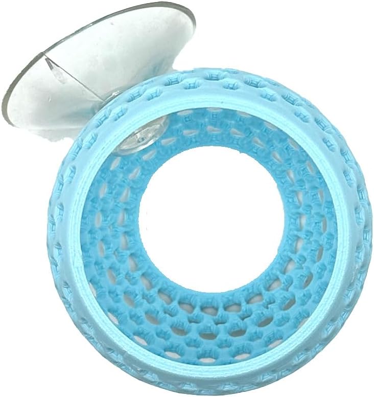 CTWPets Store Betta Bulb Hide | Betta Rest Fish Tank Ornament | Aquarium Cave with Suction Cup for Small Fish Tank, Betta Habitat, Shrimp Hideout, Aquatic Decor (Cotton Candy Blue) - Image 4